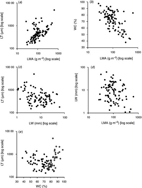 lma and leaf thickness